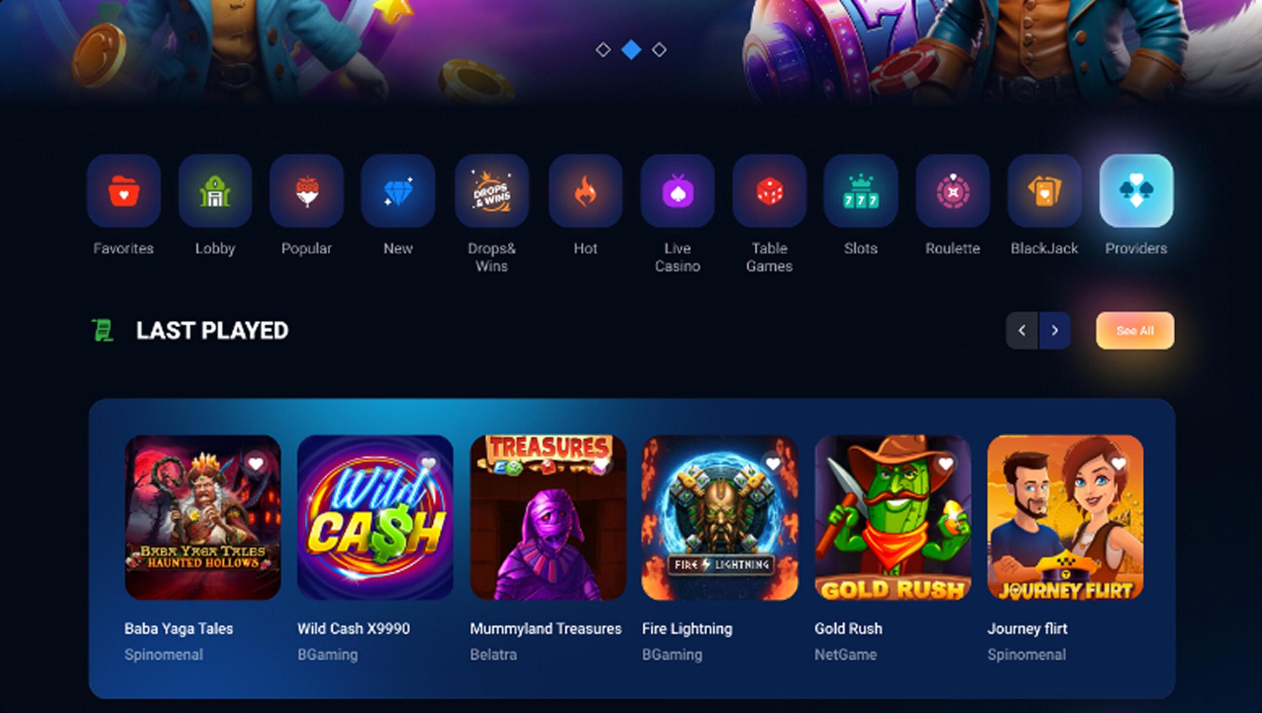 Azur Slot Table Games